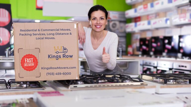 Kings Row Movers safely and efficiently moving heavy machinery, inventory, and equipment.