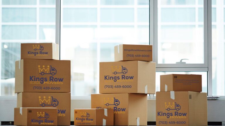 Kings Row Movers' team providing professional packing and unpacking services during a move.
